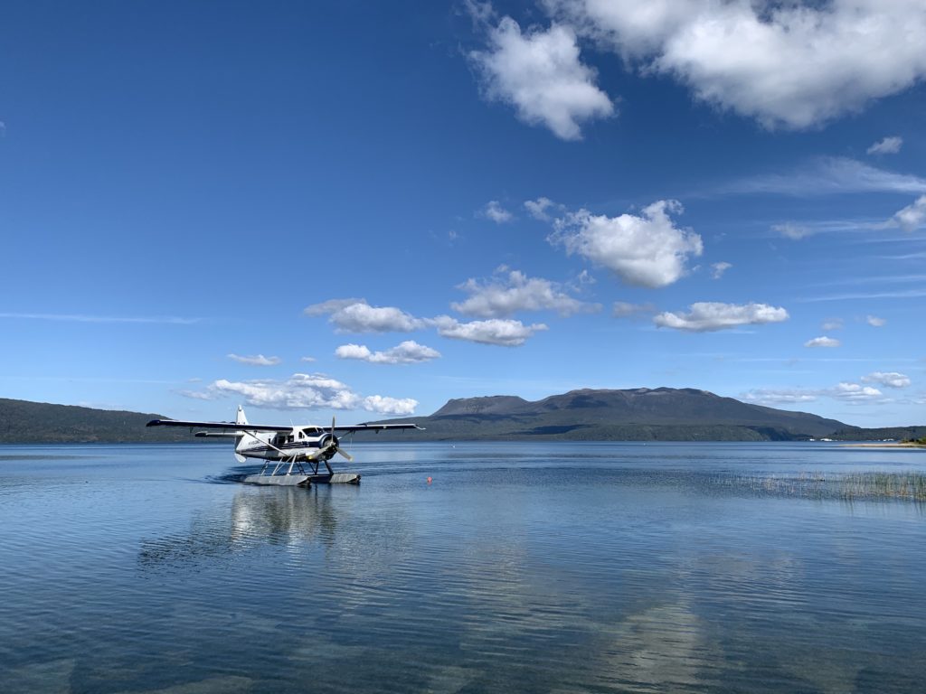 A sea plane on Lake Tarawera